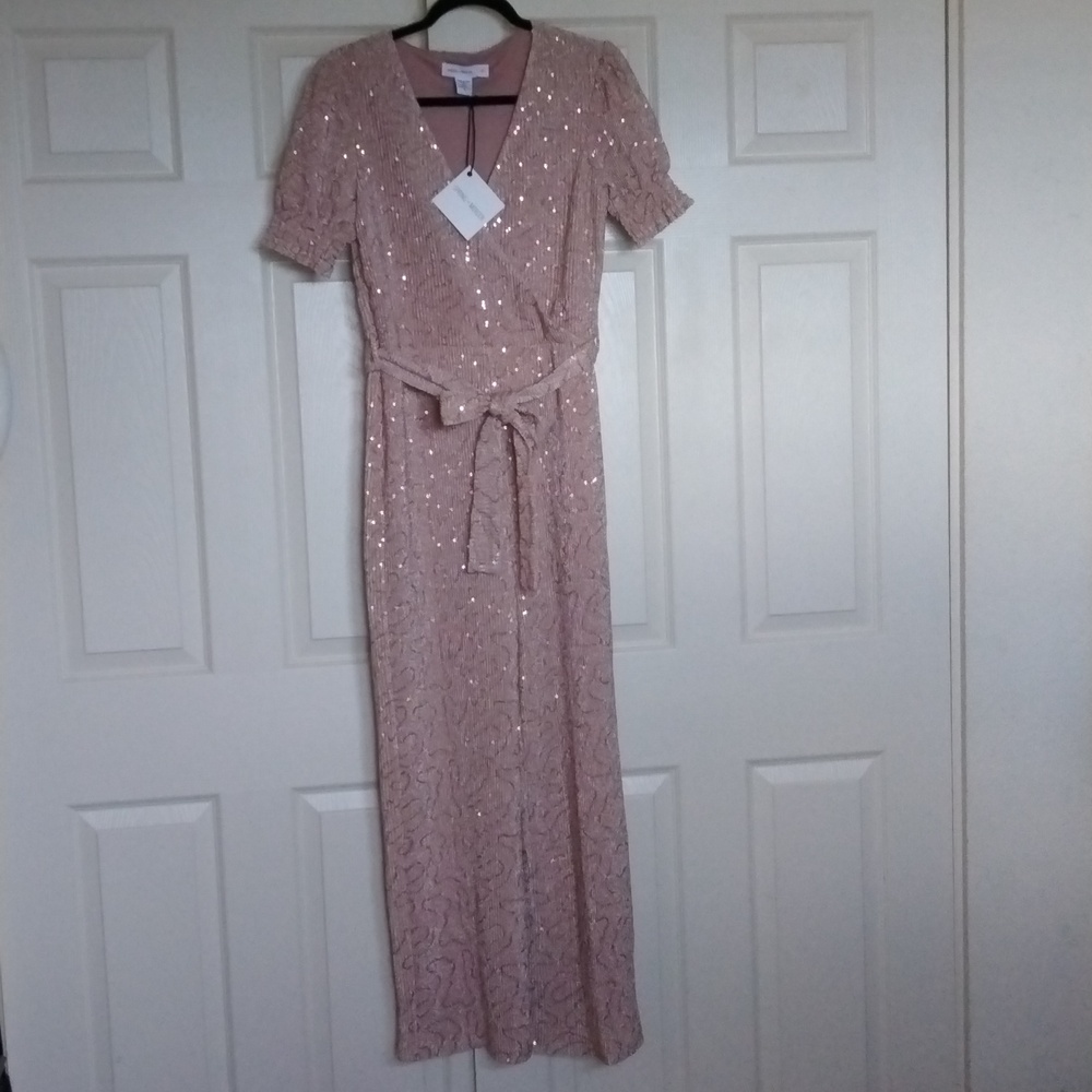 Spring +Mercer Sequined Jumpsuit. - Picture 4 of 9